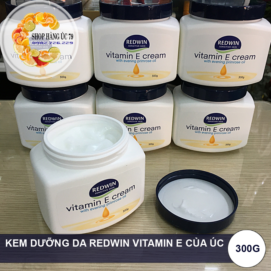 KEM DƯỠNG DA TOÀN THÂN - REDWIN VITAMIN E, 300g