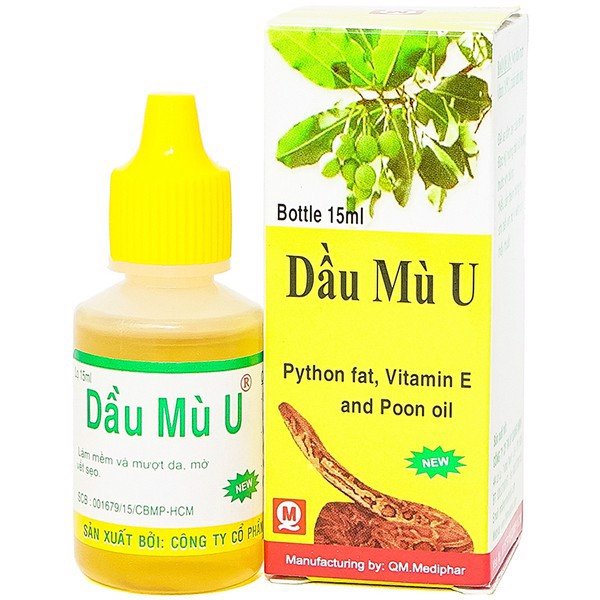 (CHÍNH HÃNG) 10 CHAI DẦU MÙ U 15 ML