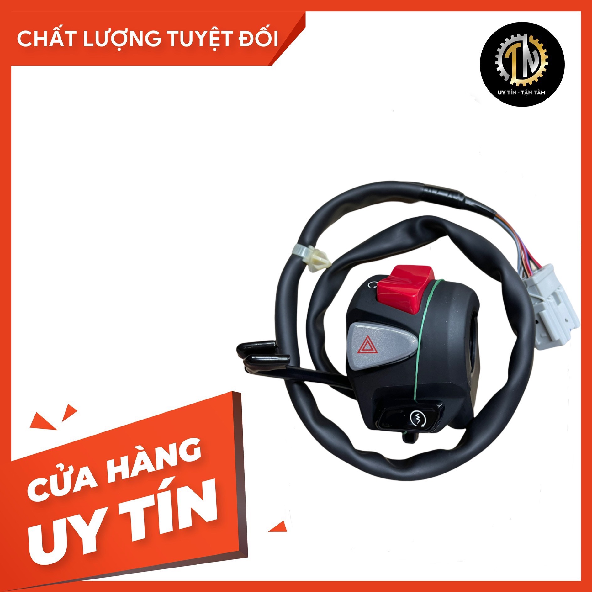 Cùm công tắc phải CB1100 nhập Indo gắn Vario, Click, Sonic, Satria, Exciter 150, Sirius chính hãng Honda