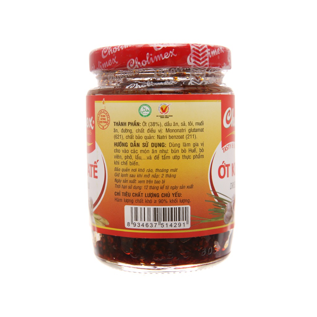 Date mới nhất - Cholimex Ớt Khô Sa tế Hũ 100g