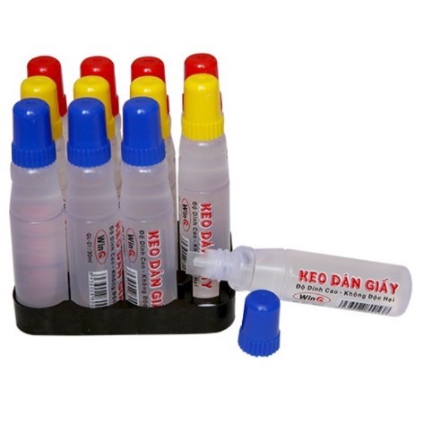 12 lọ hồ dán giấy wiG  keo dán giấy (30ml)