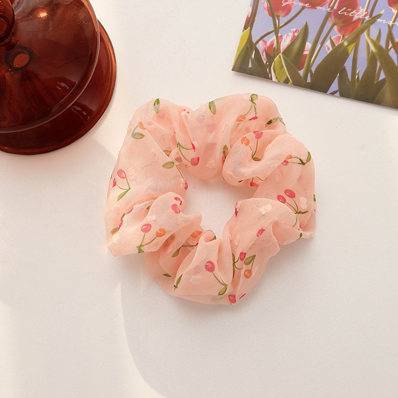 Cột tóc vải Scrunchies quả Anh Đào CT59