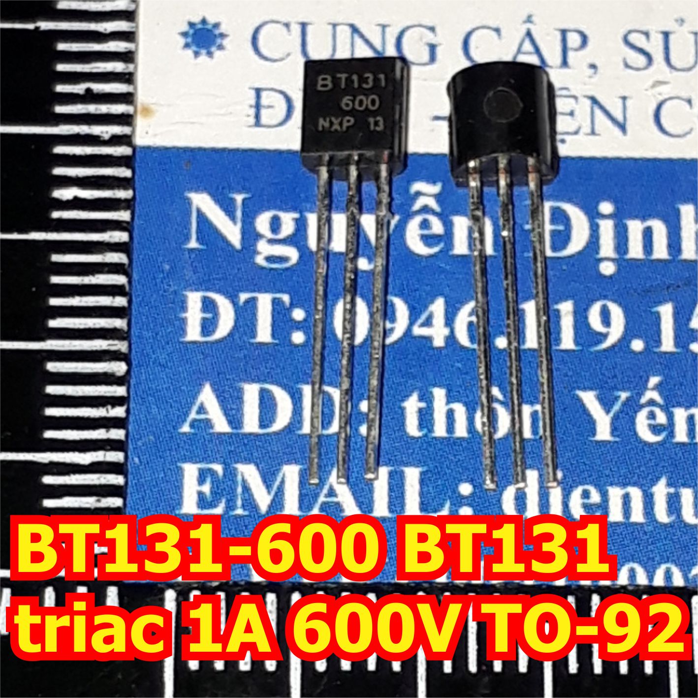 20 con BT131-600 BT131 600 triac 1A 600V TO-92 kde6366