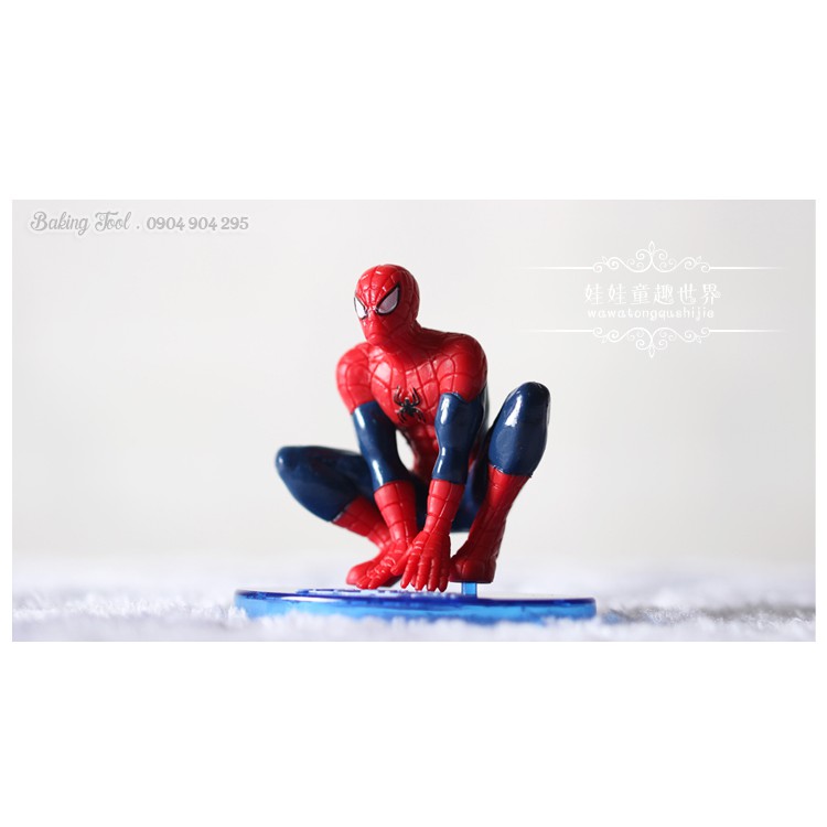 trang trí bánh người nhện spiderman