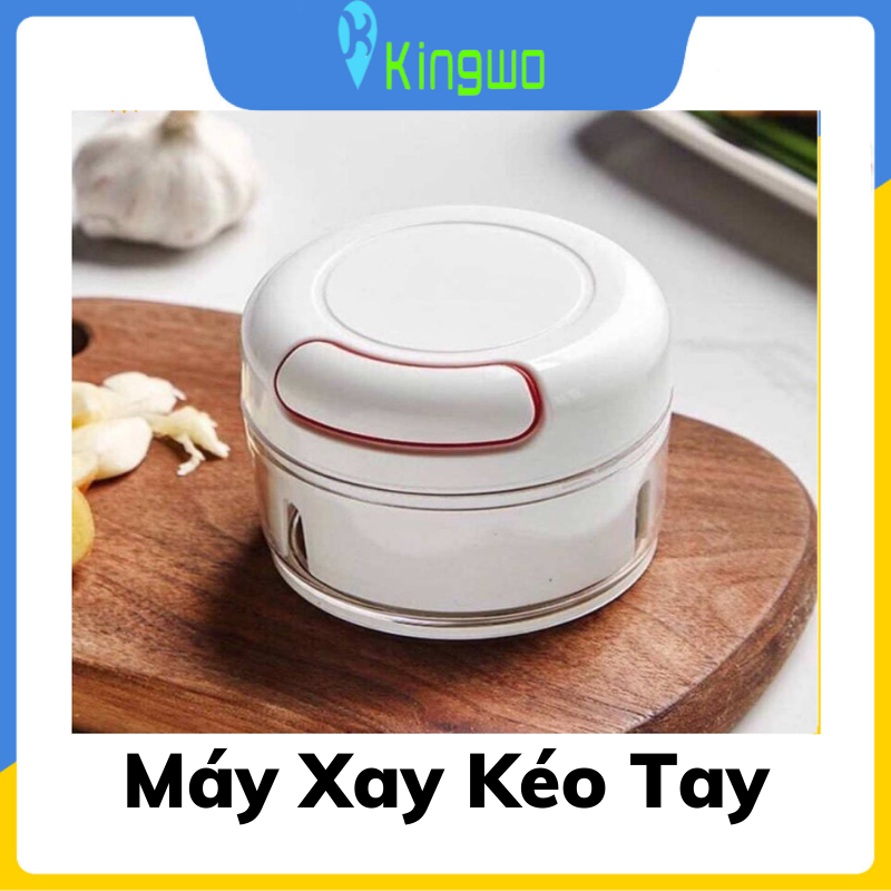 Máy xay tỏi ớt đa năng cầm tay mini kéo bằng tay Cối xay tỏi ớt Dụng cụ xay tỏi ớt Xay tỏi ớt thế hệ mới
