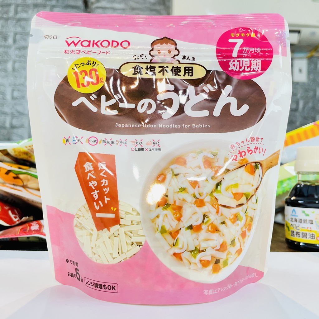 Mì Udon Somen cho bé ăn Dặm, mì Wakodo 5M+ 7M+ 9M+ [DATE T11-12/23]