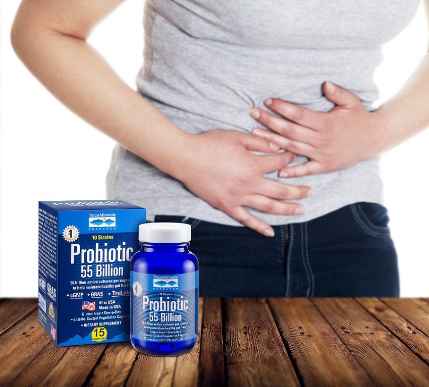 Men vi sinh người lớn Probiotic 55 Billion (15 viên) - Trace Minerals