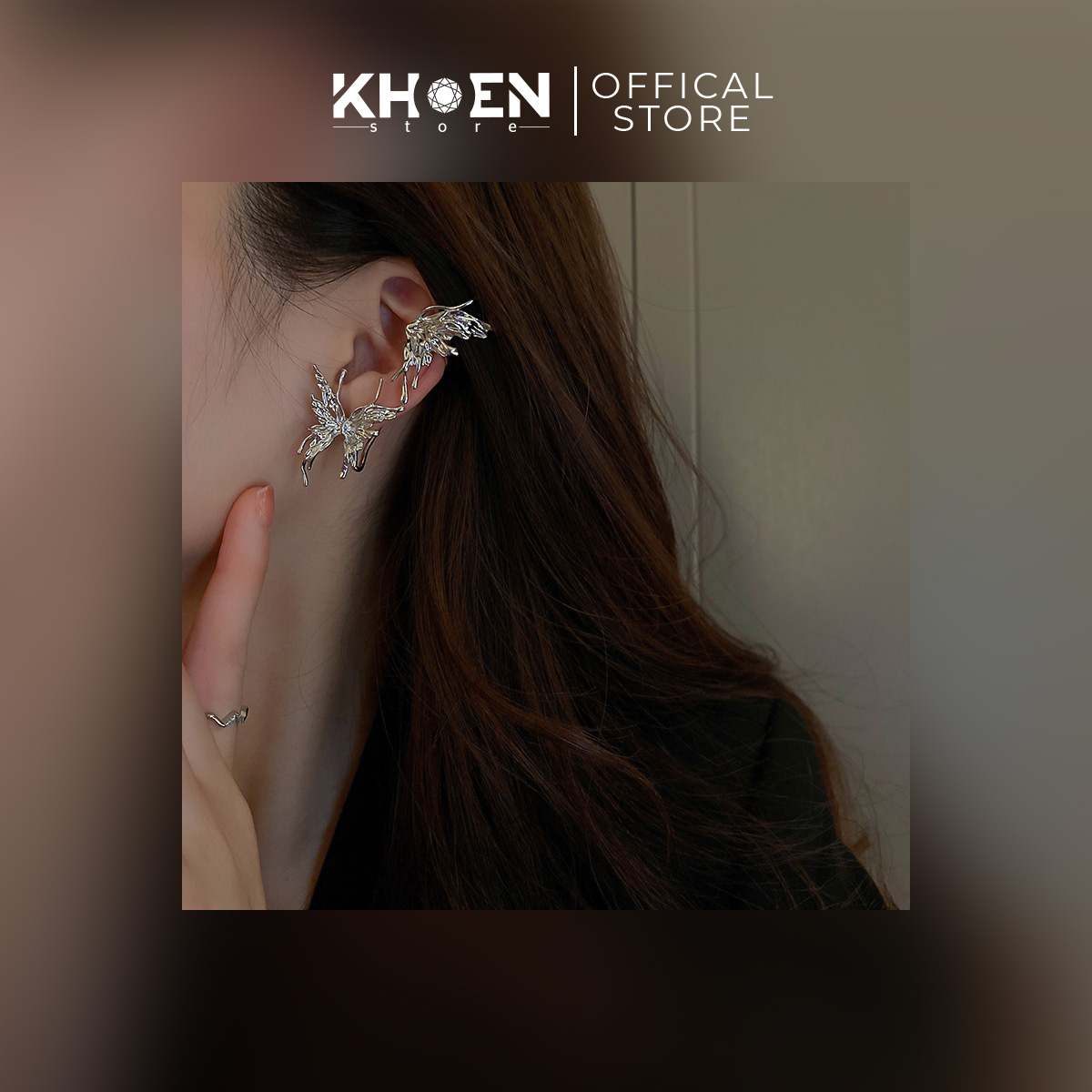 Bông tai nữ - Bướm lớn vành tai - Khoen Store