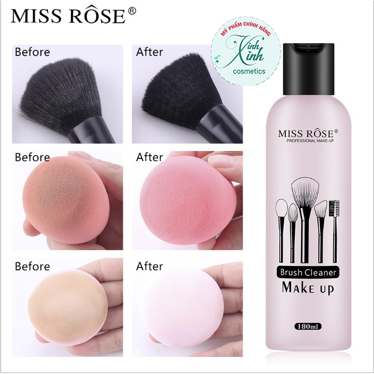 Nước rửa cọ Miss Rose Make up Brush Cleaner siêu sạch