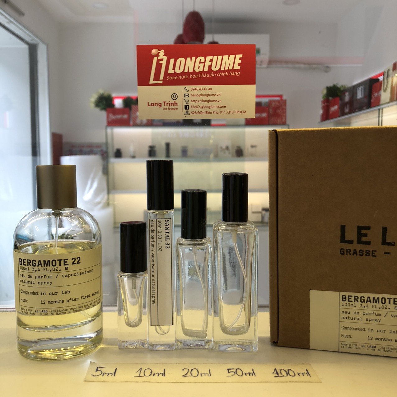 [Có Video] Mẫu Thử Nước Hoa Niche Le Labo Bergamote 22 - Longfume Quận 10 Chiết Nước Hoa 5ml 10ml 20ml