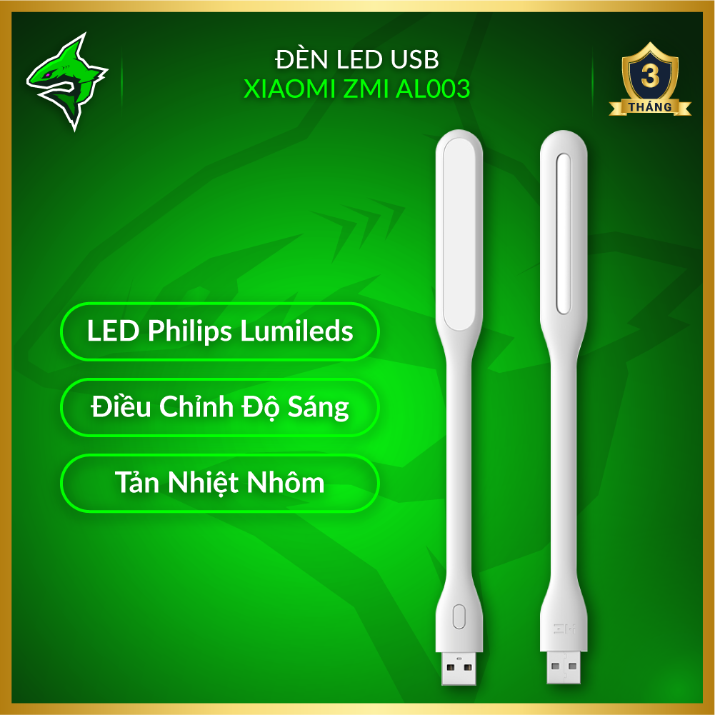 Đèn LED USB Xiaomi ZMI Version 2 (AL003)【Điều Chỉnh Độ Sáng ◆ Led Philips Lumileds】