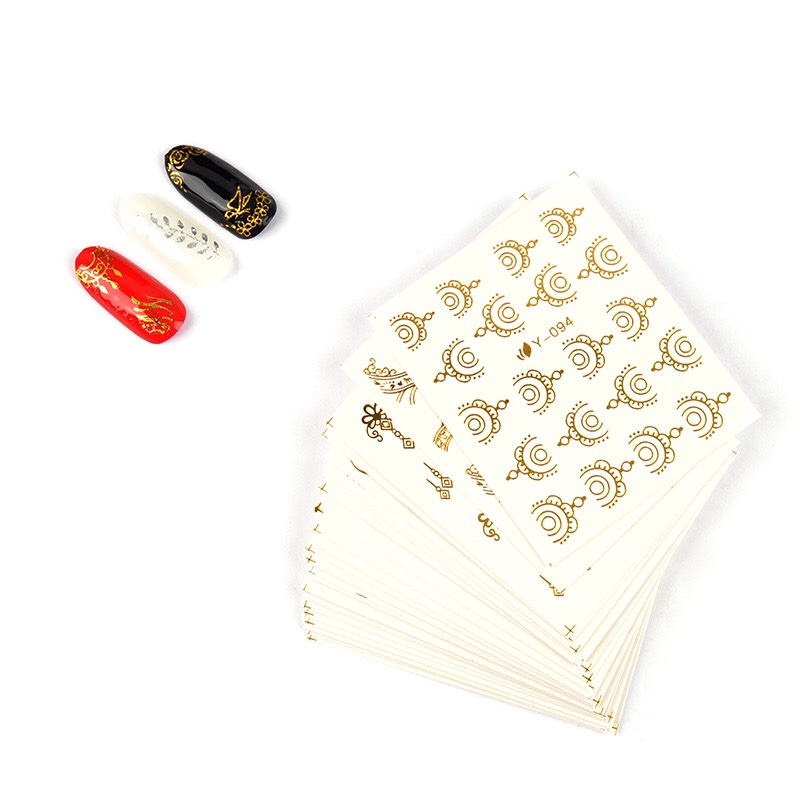 Sticker Nước Noel Dán Móng Tay ( Set 16 Tấm )
