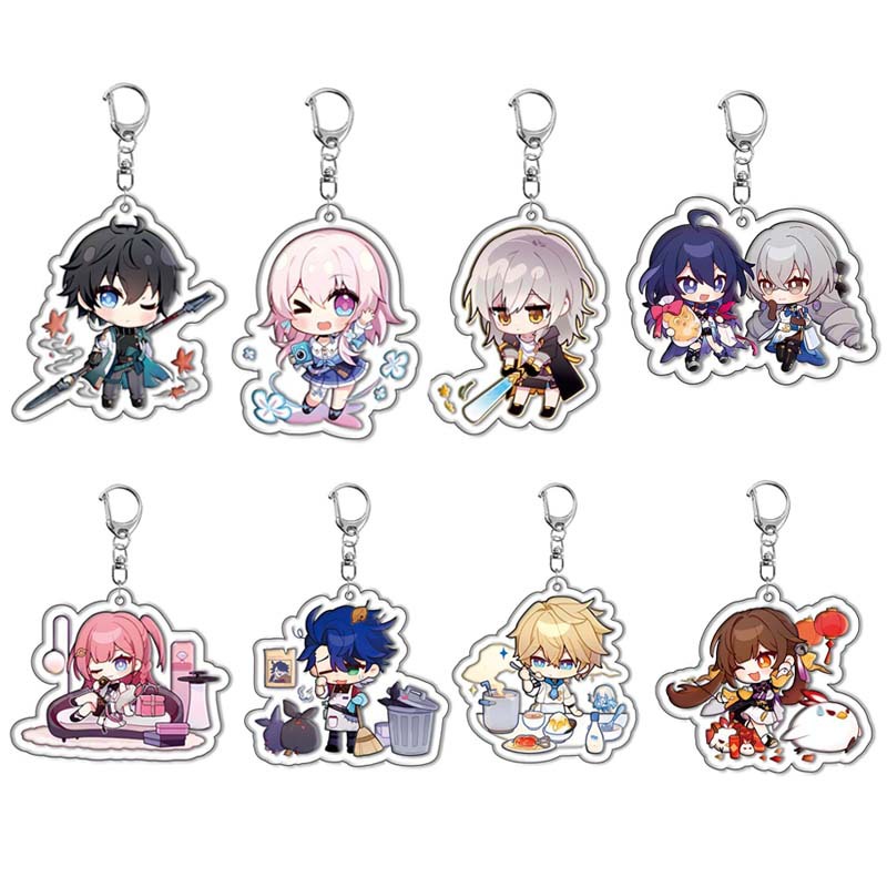 [10 mẫu] Móc khóa mica game Honkai: Star Rail - Mẫu 2 [T69 Shop]