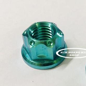 2 Ốc Tán TiTan GR5 12Li Xanh Lục Bảo (100%Titan)