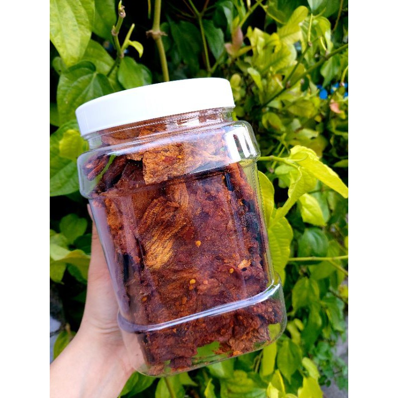 KHÔ BÒ GIÒN HỒNG NGỰ MIẾNG LỚN(hủ 500g)