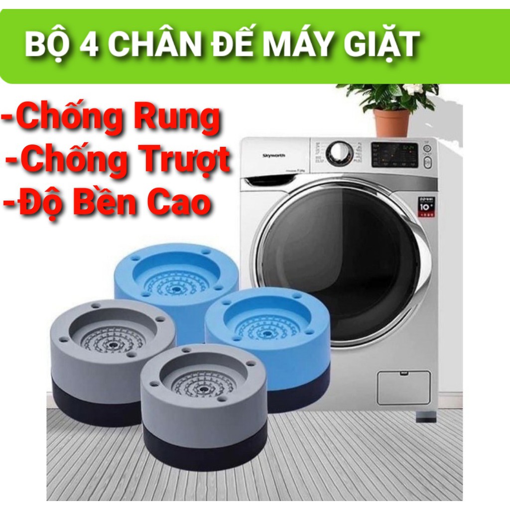 Set 4 miếng chân đế chống rung cho máy giặt