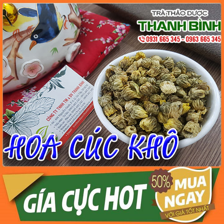 Trà hoa cúc khô 500g hàng cty chất lượng - dược liệu thanh bình