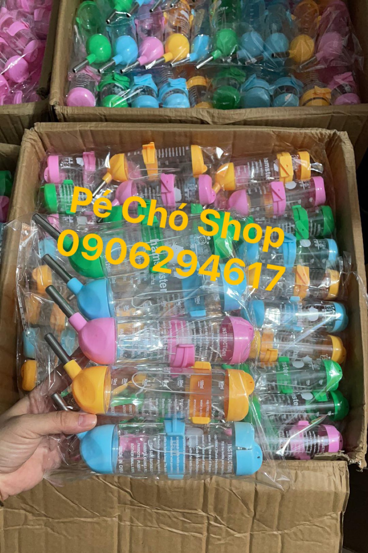 [HCM]Bình nước bi cho thú cưng 125ml .