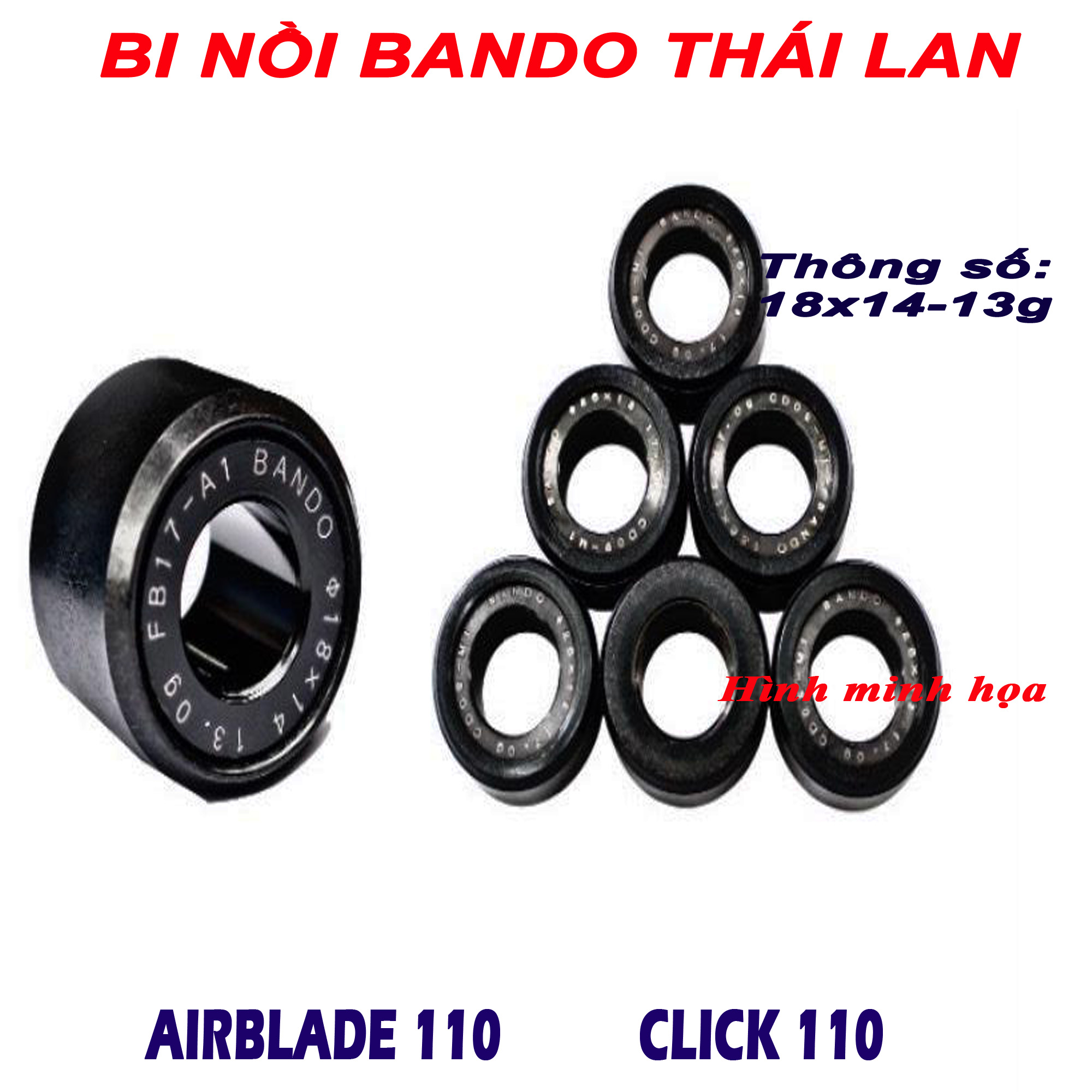 Bi nồi Airblade 110 Click 110 Thái Lan