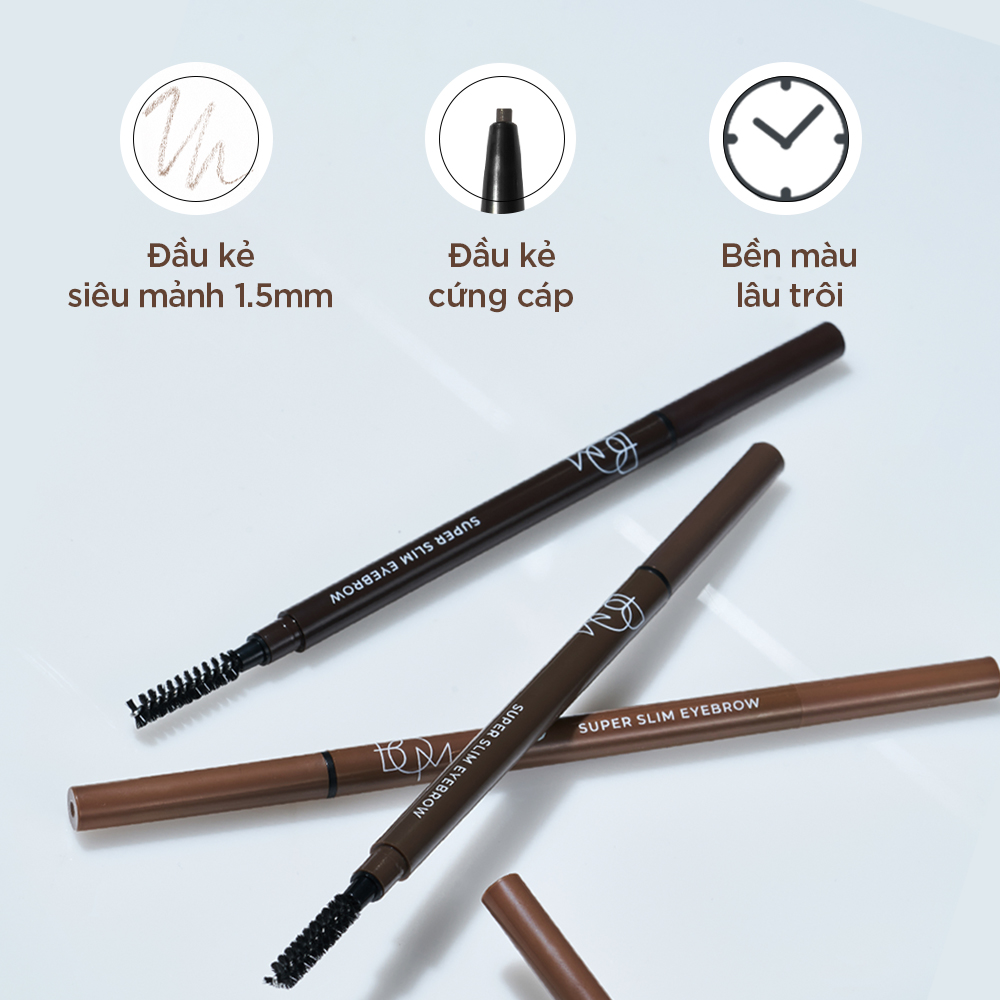 Chì Kẻ Chân Mày BOM Super Slim Eyebrow 0,1G