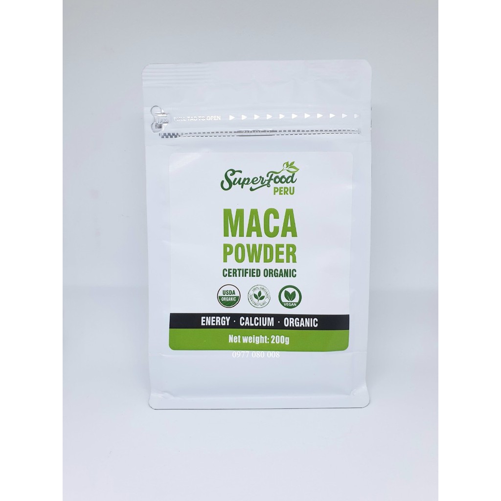 Bột Macca Hữu Cơ Peru Macca Powder Organic 200g