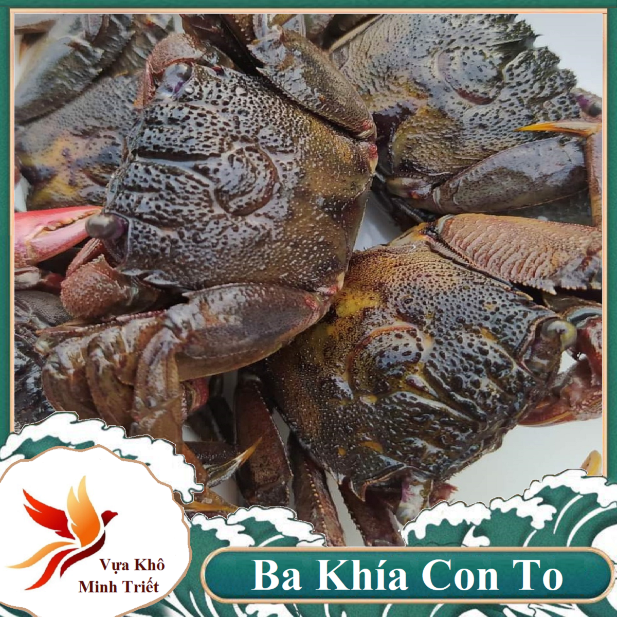 Ba khía muối nguyên con Rạch Gốc 500GR- Vựa Khô Minh Triết