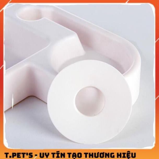 [HCM]Bát Ăn đôi kèm bình cho chó mèo