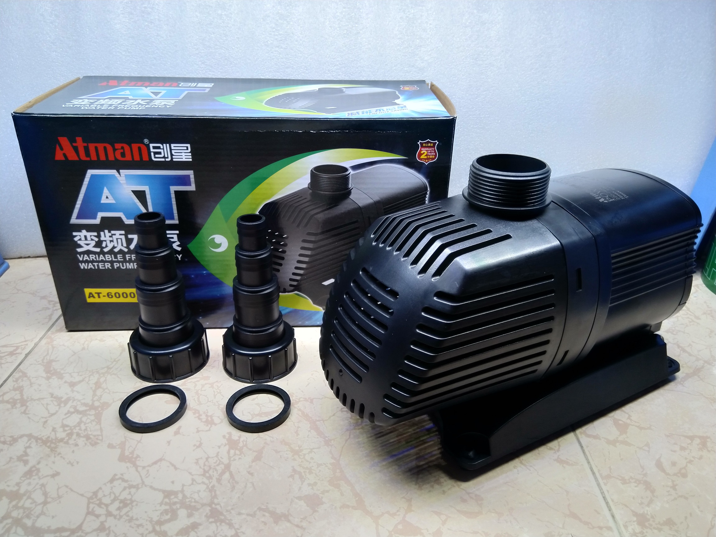 Máy bơm nước tiết kiệm điện Atman, 4000-10000L/hr dùng cho hồ cá. bơm chìm bể cá cảnh, thuỷ canh, xi măng, hồ non bộ, thuỷ canh, quạt điều hoà