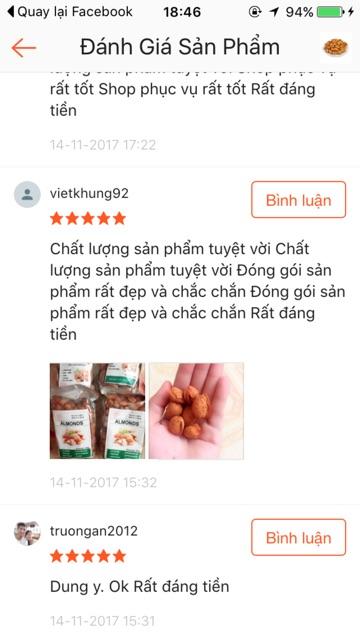 1kg hạnh nhân rang bơ ngon giòn