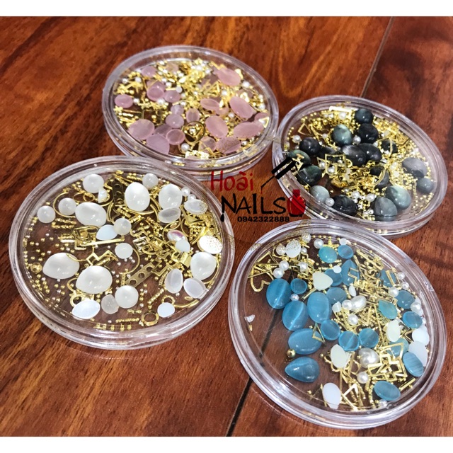 Khay kl + trai mix Phụ kiện Nail