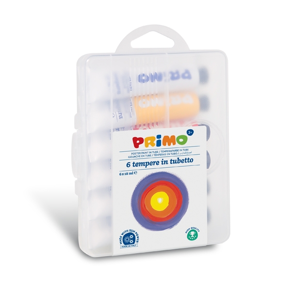 Hộp 6 tuýp màu poster paint 18ml primo 745t6gap