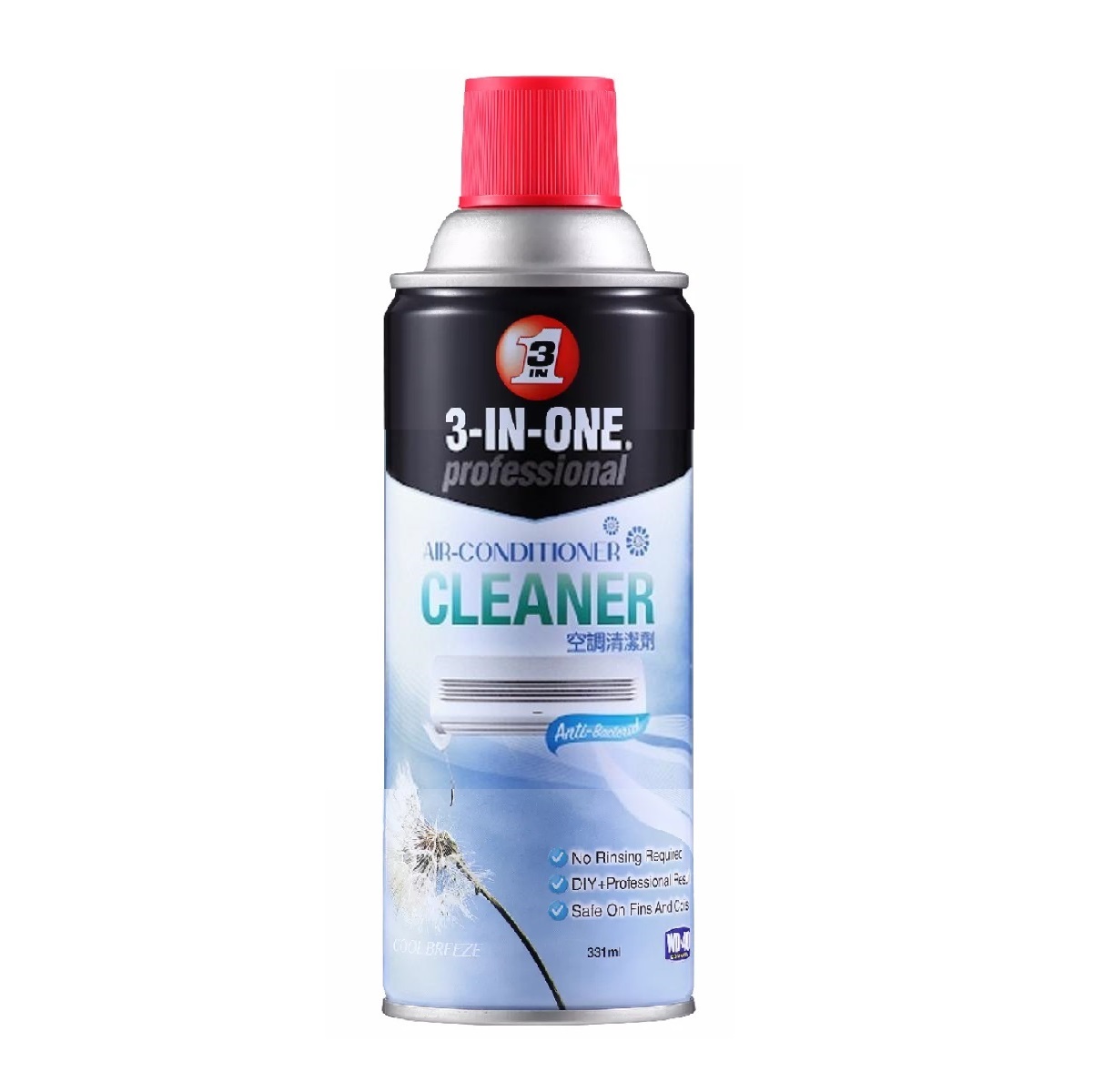 [HCM][CHAI VỆ SINH MÁY LẠNH DIỆT KHUẨN 3 TRONG 1] 3 In 1 Professional Air Conditioner Cleaner 331ml