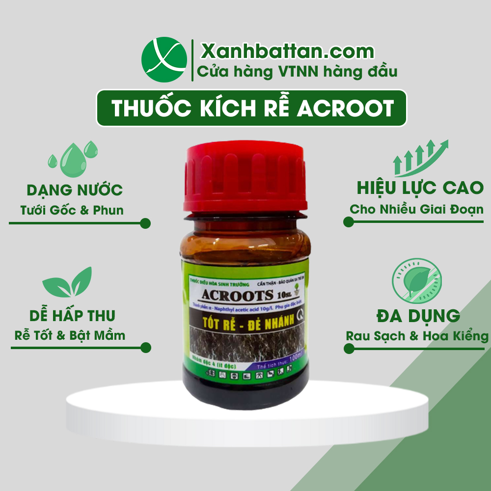 Phân Bón Kích Rễ Và Kích Mầm Acroot Chai 100 ml