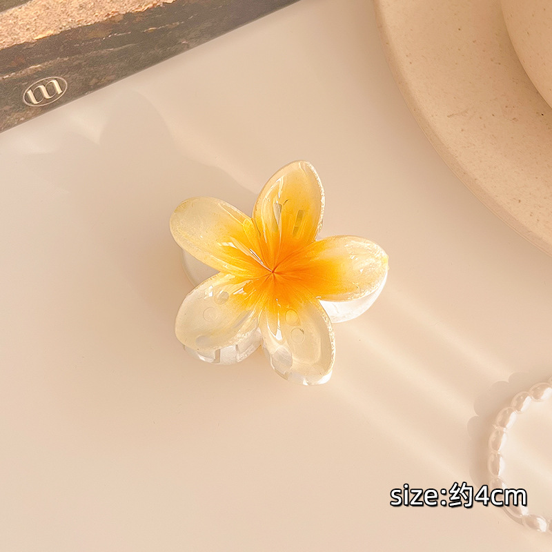 4cm kẹp tóc gấp tóc hoa sứ mini nhiều màu sắc thời trang