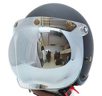 Kính Chắn Mũ 3/4 Bulldog Bubble Có 3 Nút Bấm - Chuyên Phượt