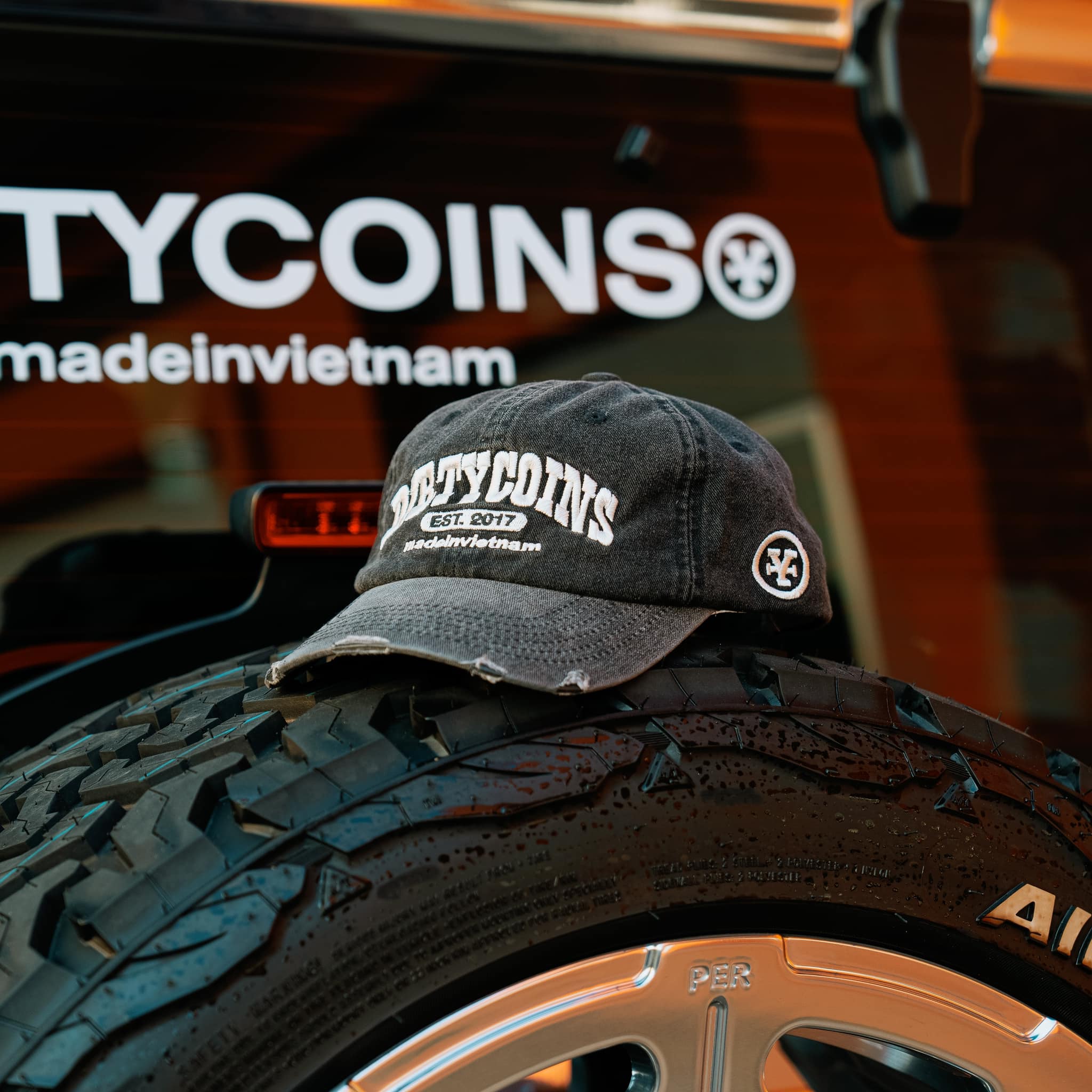 Nón DirtyCoins Logo University Denim Cap - Black