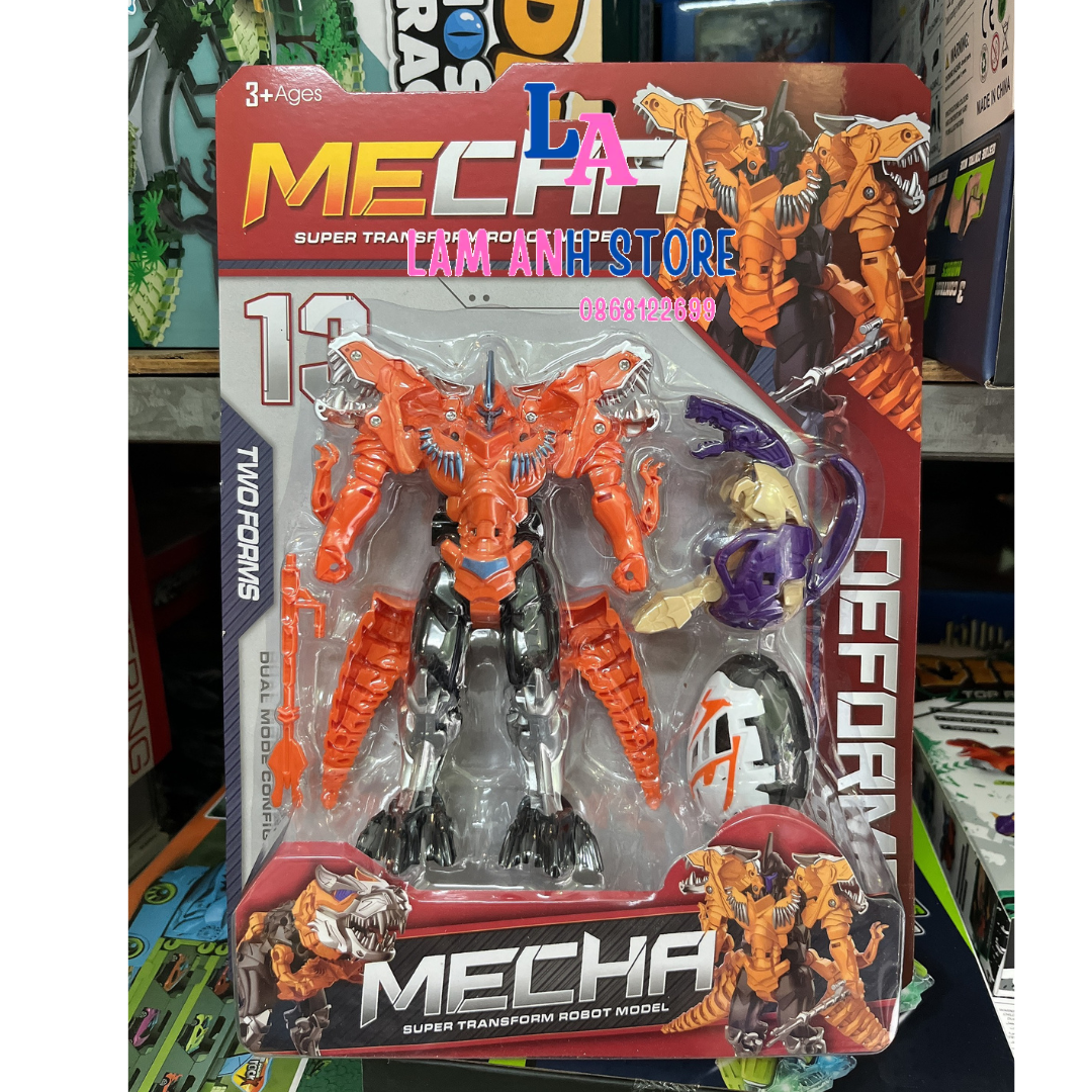 VỈ ráp Khùng Long Biến HÌnh Lam Anh Store, Vỉ ráp khủng long biến hình robot cỡ lớn