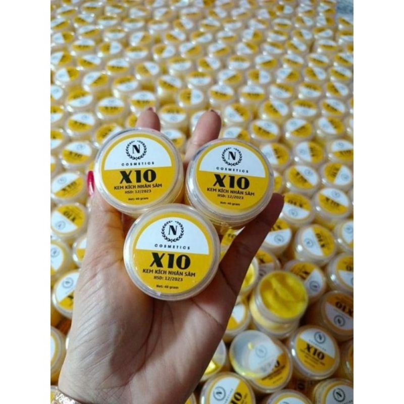 KEM KÍCH TRẮNG X10 NHÂN SÂM HỘP 40G