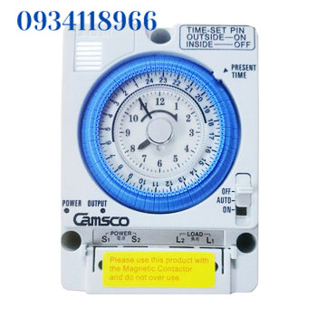 Bộ 2 Timer hẹn giờ Camsco 24h - có pin (Rơ le thời gian 24h camsco)
