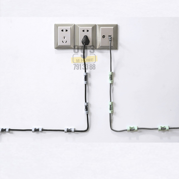 Combo 10 Kẹp Chặn Giữ Dây Điện Đi Đường Điện Loại To