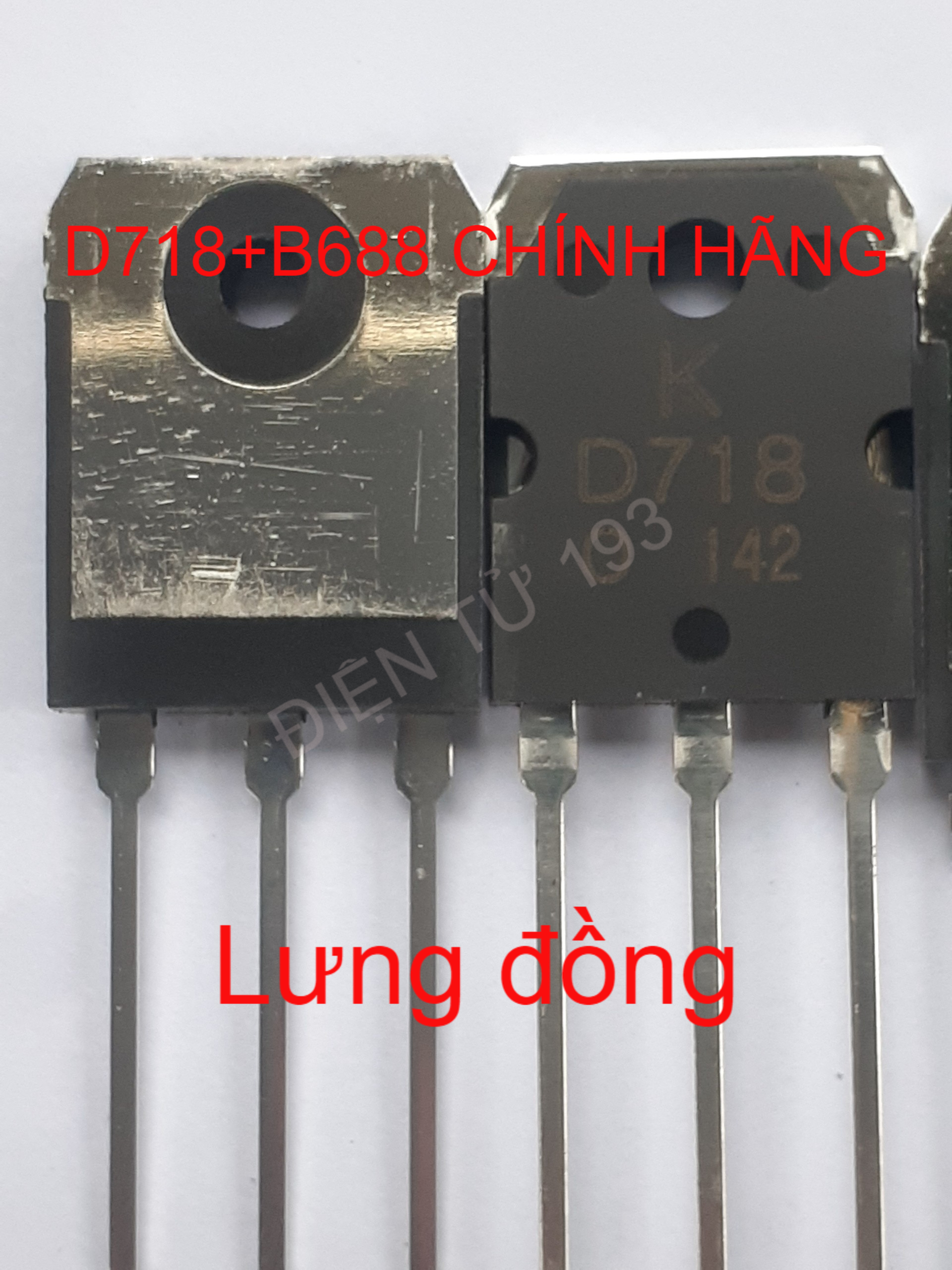 Cặp Sò D718-B688 CHÍNH HÃNG KEC mới 100% (Lưng Bóng)