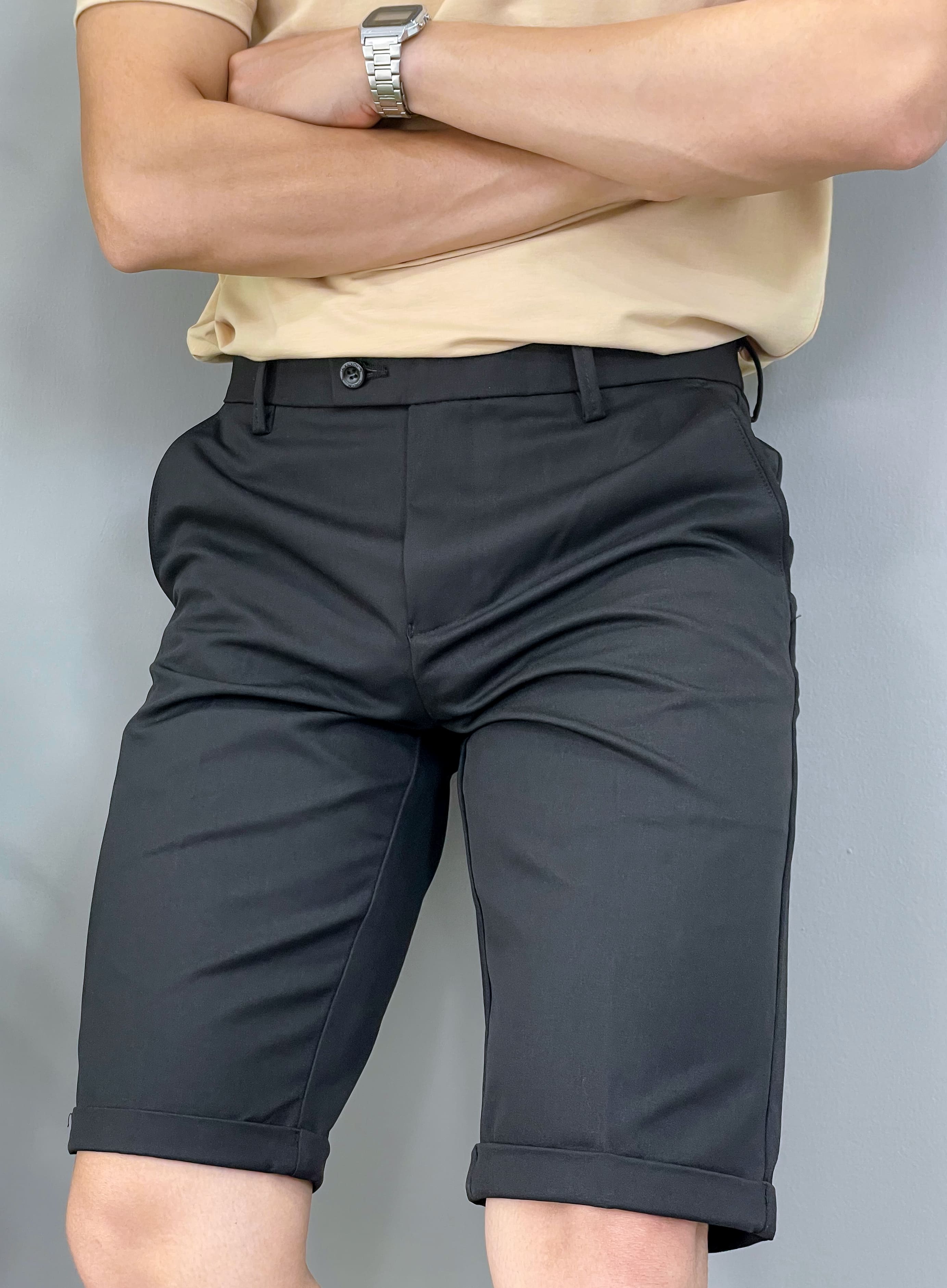 Quần tây short nam DONMAN ,quần đùi âu nam bassic cao cấp