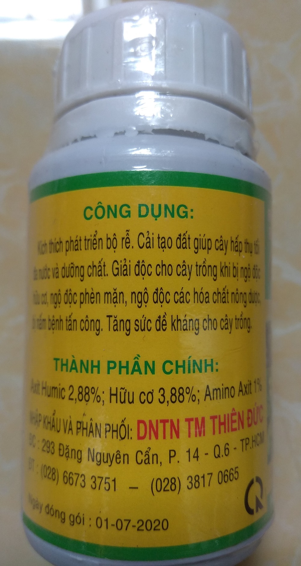 [HCM]Phân bón lá hữu cơ sinh học ROOTS 2 - chai 100 ml