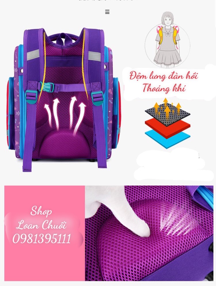 BALO CHỐNG GÙ NGA CAO CẤP CHO HỌC SINH CẤP 1