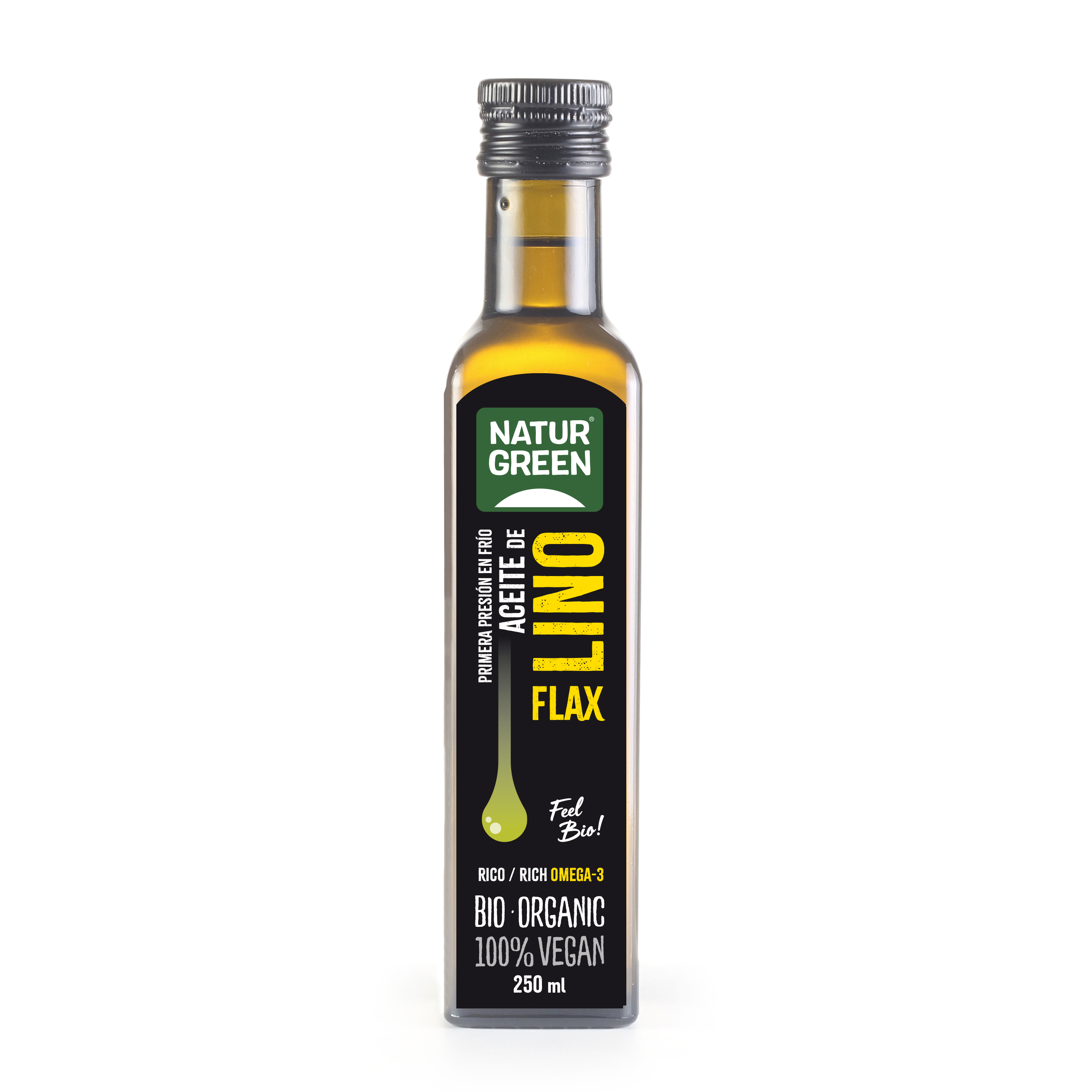 Dầu Hạt Lanh Hữu Cơ Naturgreen (250ml)