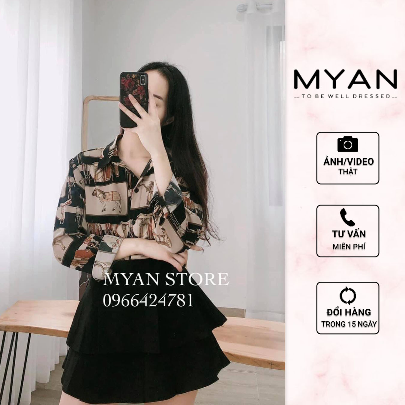 Áo sơ mi cổ đức hoạ tiết myan thiết kế áo sơ mi họa tiết phóng khoáng, cá tính avn032116