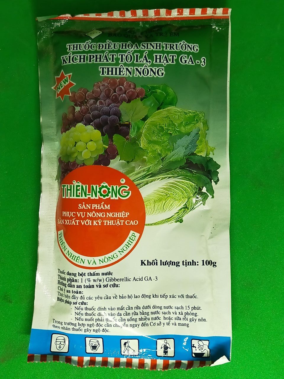 Chất Kích thích sinh trưởng cây trồng Kích Phát Tố Lá, Hạt Ga3 Thiên Nông - Ga3Lahatthiennong