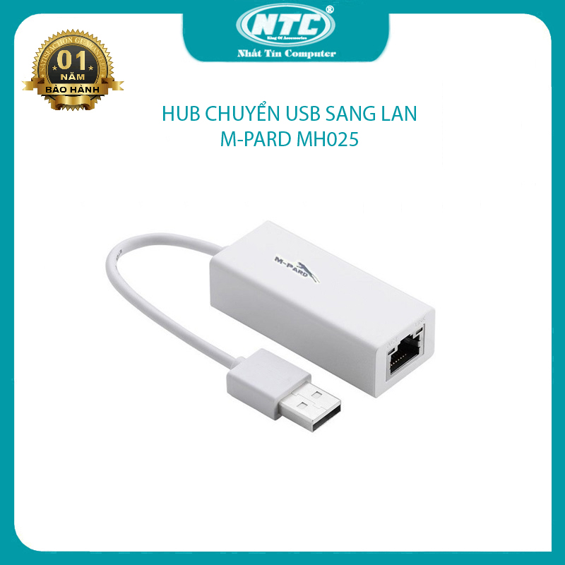 Hub chuyển USB sang LAN (RJ45) M-PARD MH025 - tốc độ truyền tải 10/100 Mdps (trắng) - Nhất Tín Computer