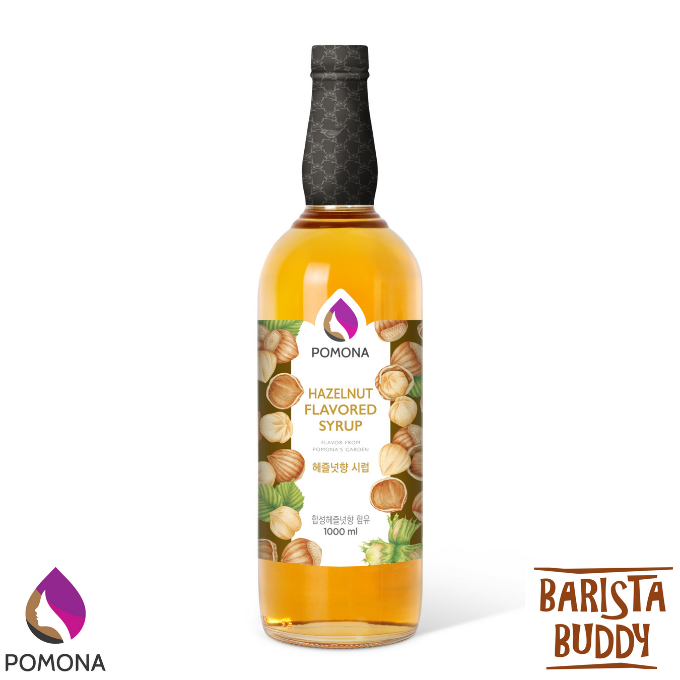 Siro pha chế cà phê Pomona vị hạt phỉ Hazelnut