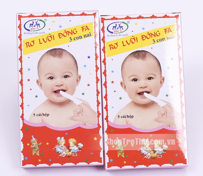 RƠ LƯỠI CHO BÉ YÊU VỆ SINH RĂNG, LƯỠI, MIỆNG (1 HỘP 5 CÁI)
